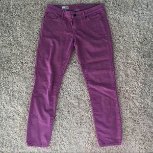 Gap purple skinny jeans